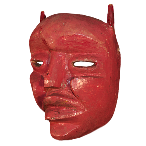 Máscara de Diablo Tejorón, Los Tejorónes, Oaxaca México