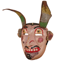 Máscara de Mojiganga de Diablo, Danza de los Diablos, Guerrero México