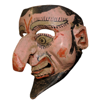 Máscara de Pilato, Moros y Cristianos o Santiagueros, Puebla México